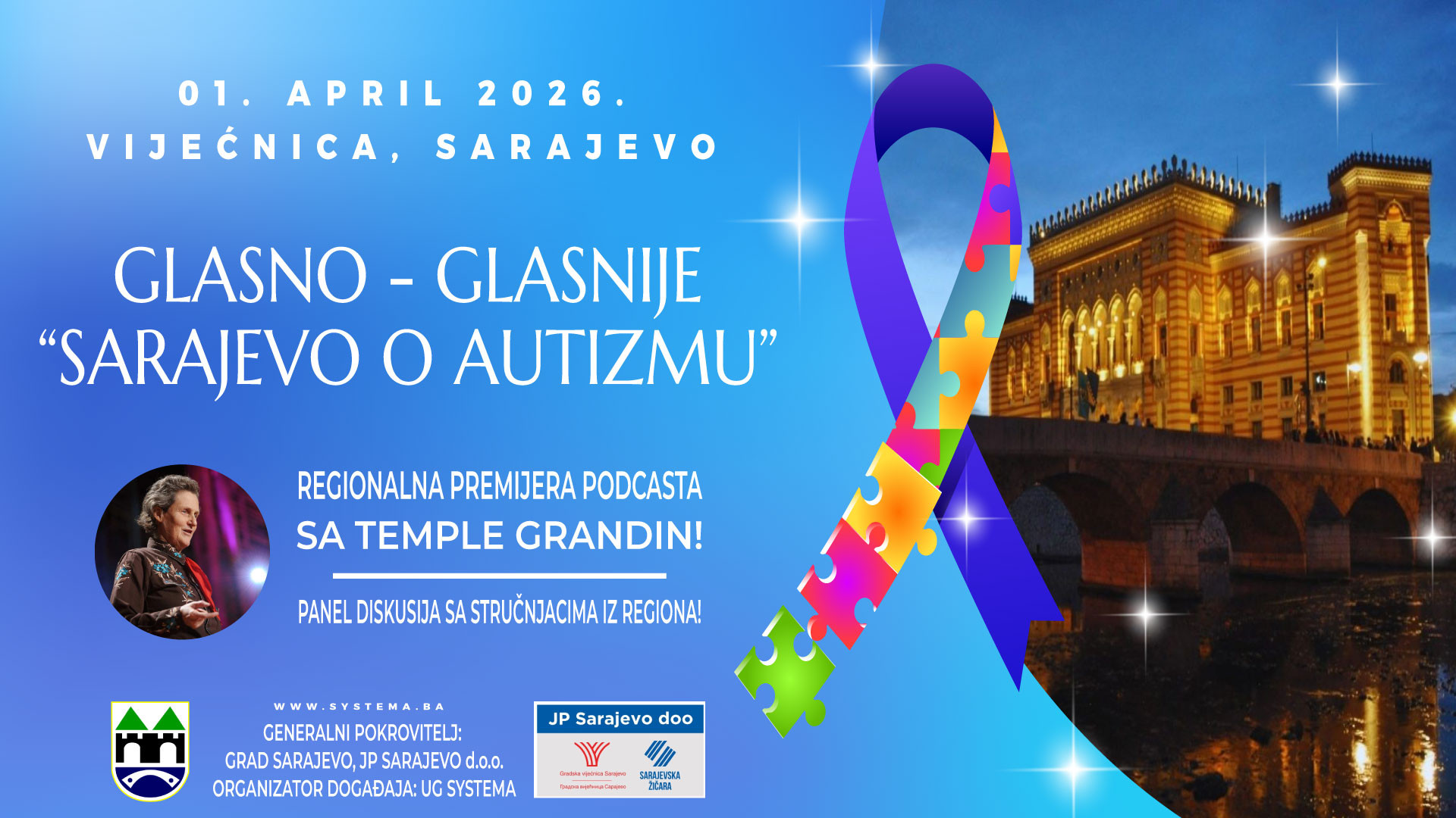 Manifestacija „Glasno – glasnije: Sarajevo o autizmu